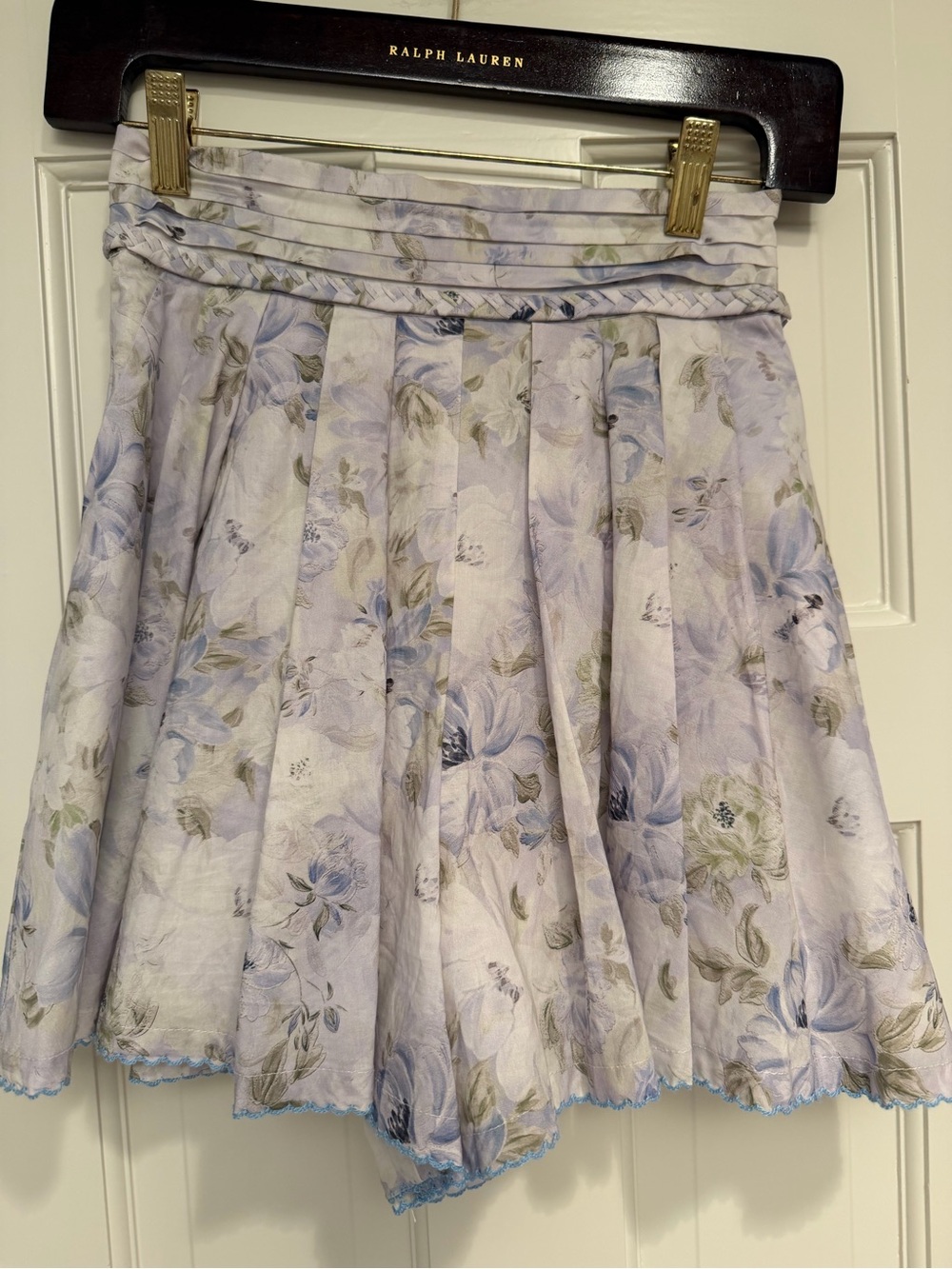 En Saison Lavender Floral Ruffle Crop Top & Skirt Set - Picture 4 of 5
